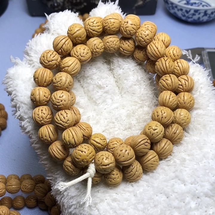 桃核吊坠野生肠纹大半挂