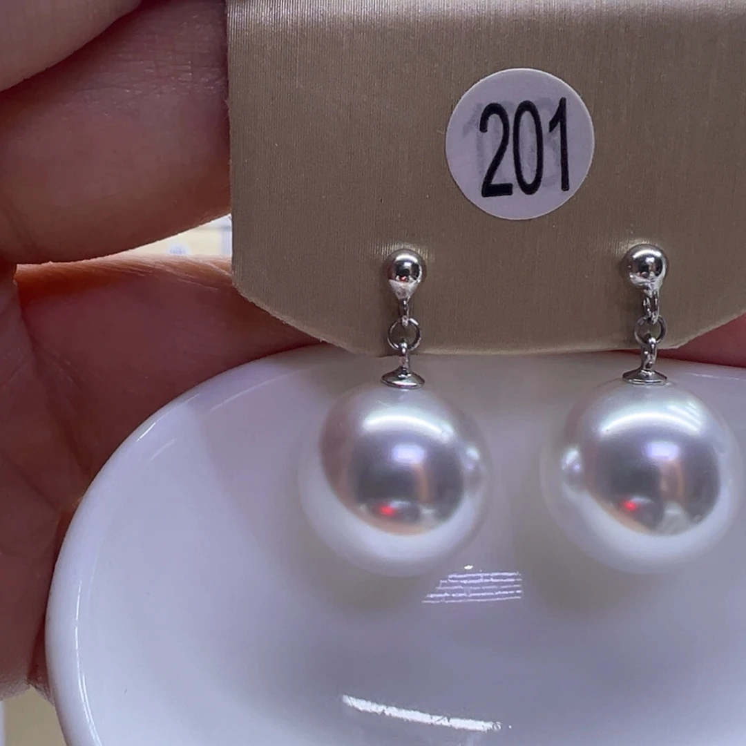 耳饰淡水珍珠银S925镶嵌