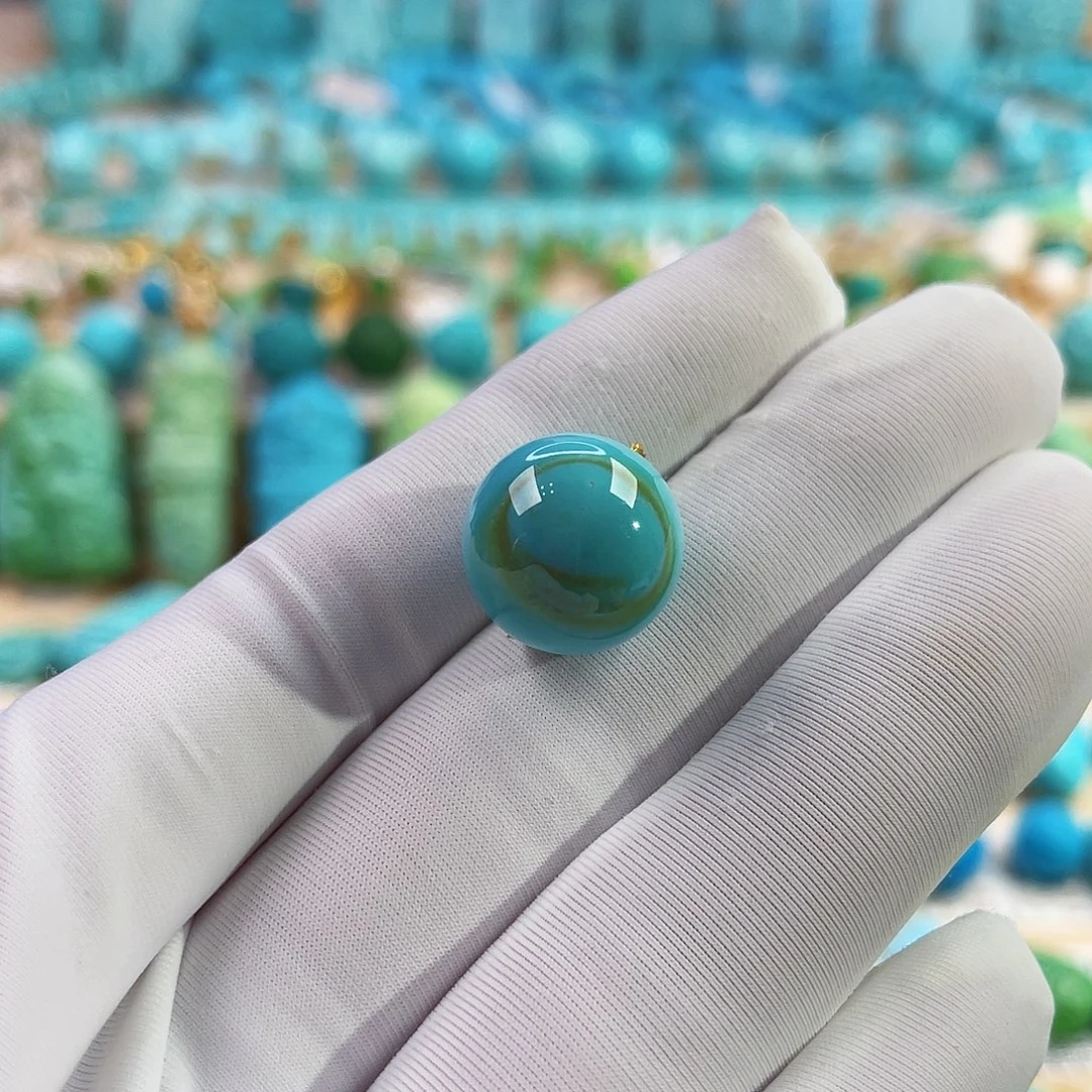 未镶嵌绿松石珠宝奇石13m