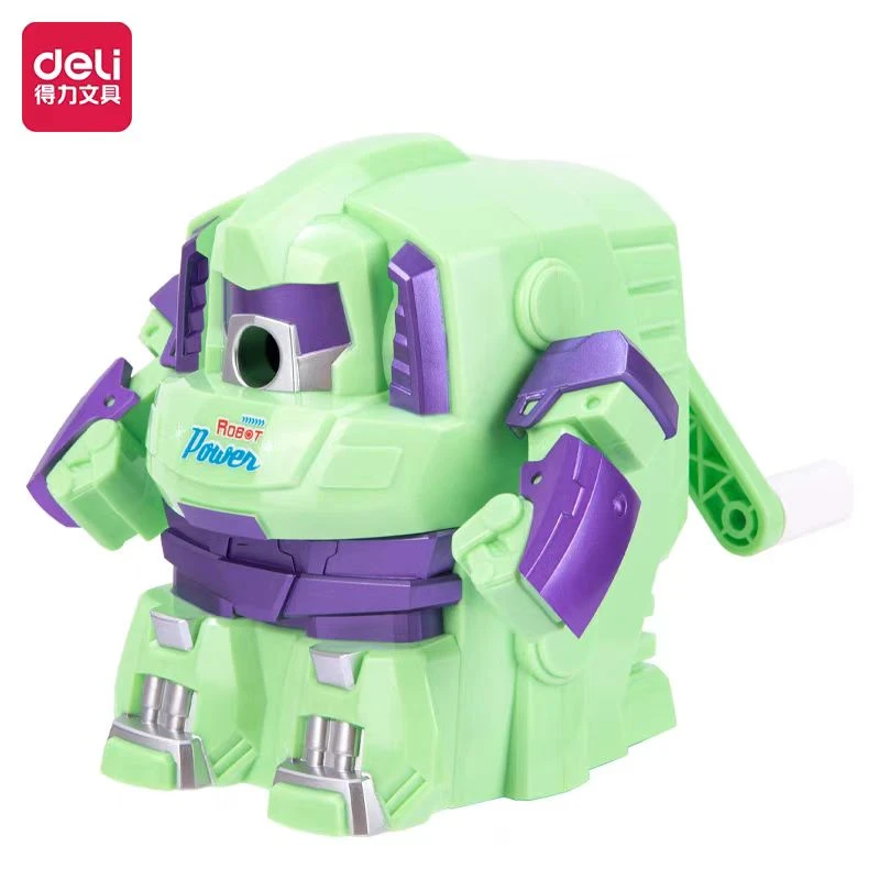 得力金刚侠合金钢螺旋滚刀手摇削笔机-1个  0729