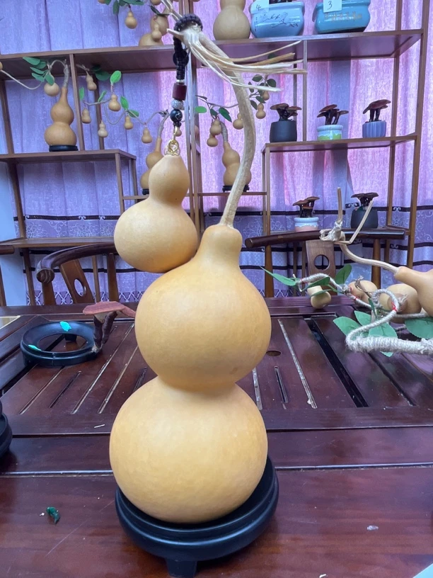 特大天然巨型大号带龙头葫芦摆件招财风水文玩挂件
