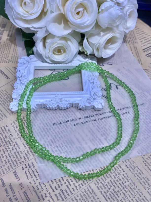 绿色切面4mm手串发一条J38