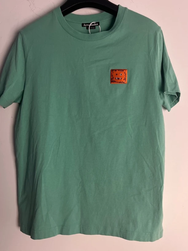 未使用 AcneStudios L*1/全新/AcneStudios胸口刺绣短袖/04783