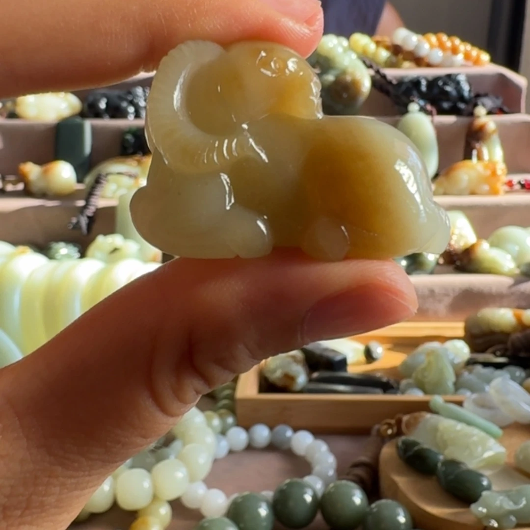 手链未镶嵌和田玉（糖玉）