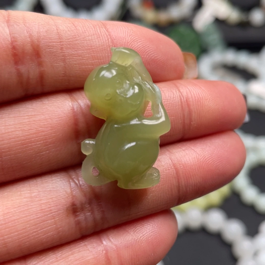 和田玉银S925镶嵌手链