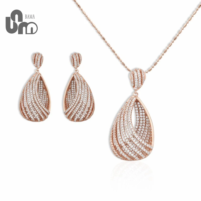 铜合金锆石项链 小套装BH--05