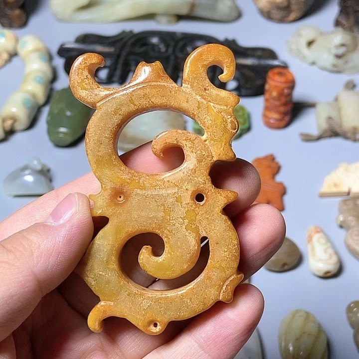 和田玉未镶嵌颈饰53