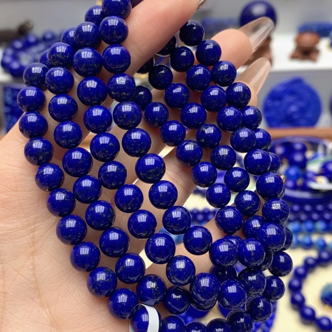 青金石未镶嵌手链6.7mm108