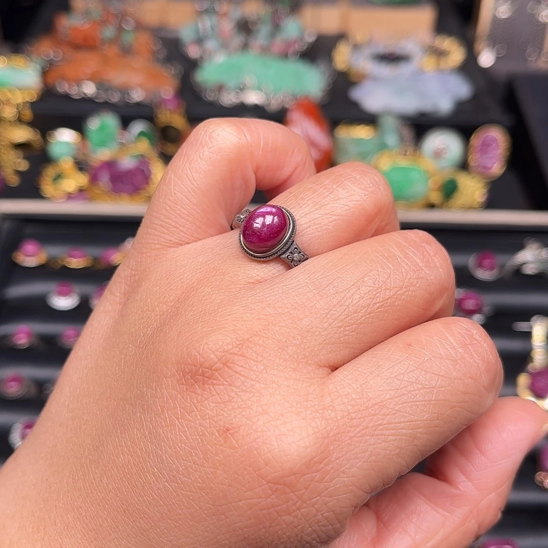 绿帘石戒指未镶嵌双十二活动不退