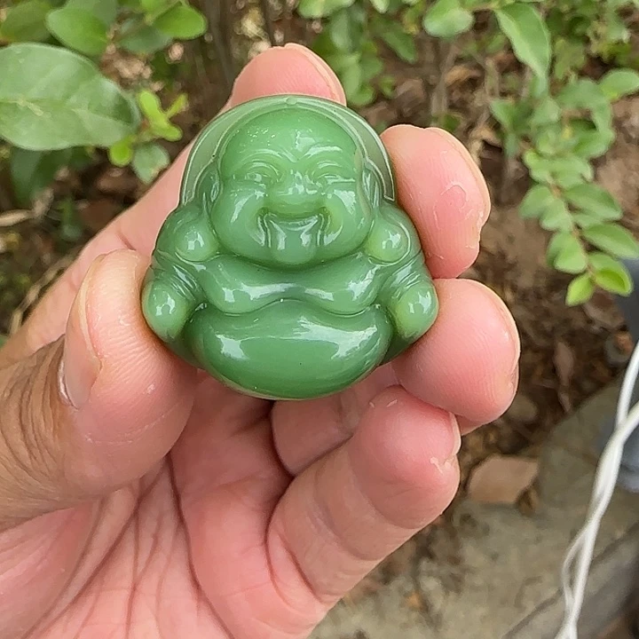 和田玉（碧玉）未镶嵌颈饰乌兰海碧玉30的