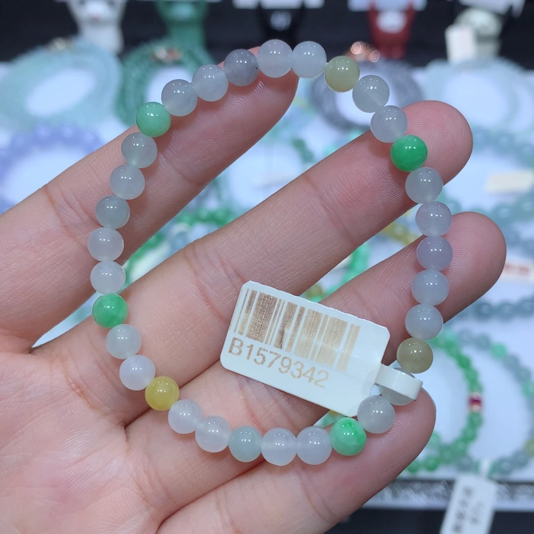 翡翠未镶嵌手串天然