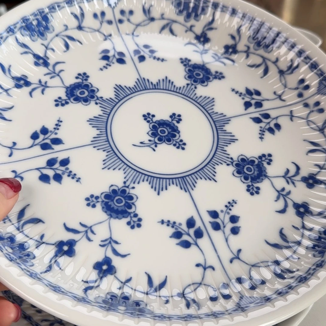 瓷片1只24.5厘米青花大盘