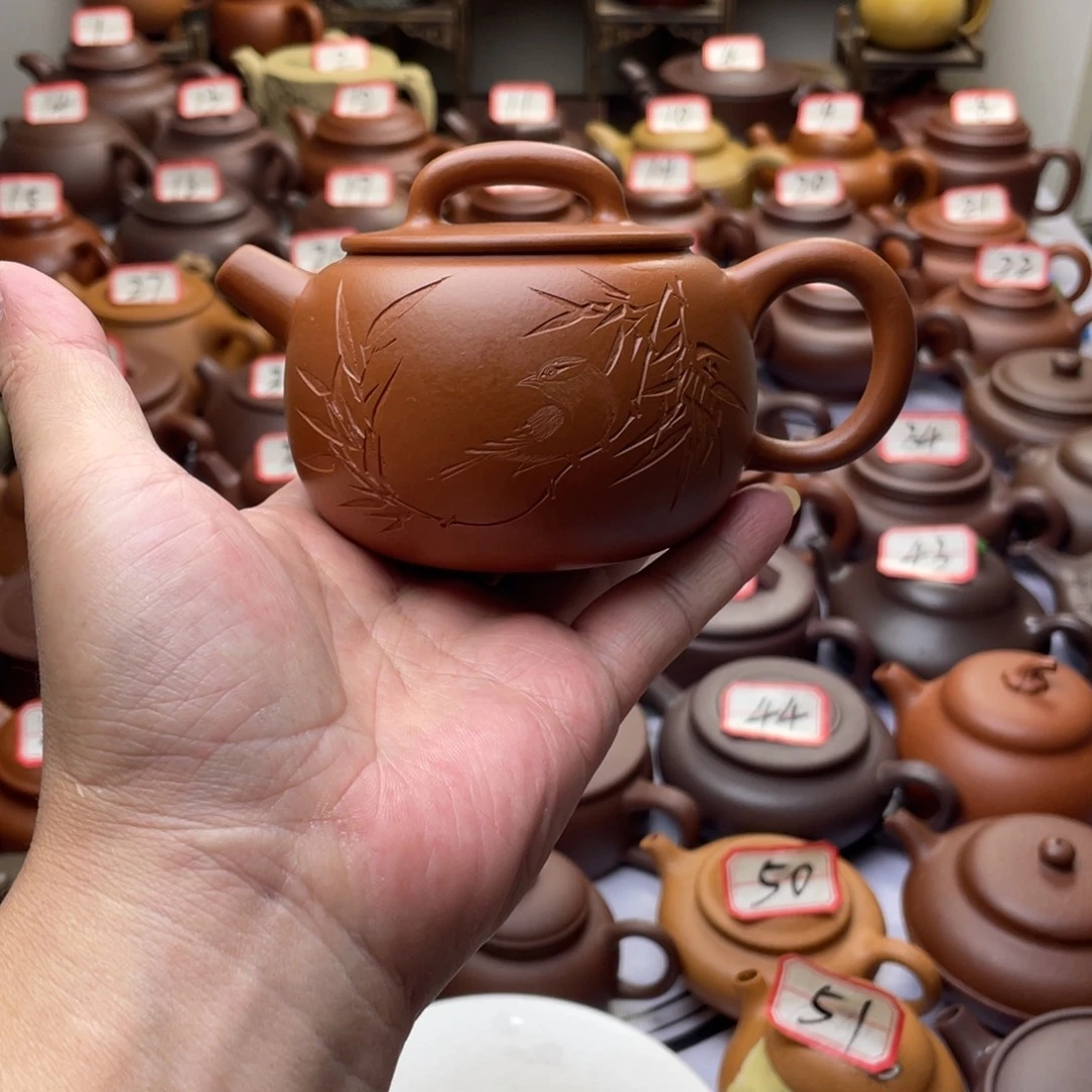 紫砂茶壶宜兴紫砂半手工