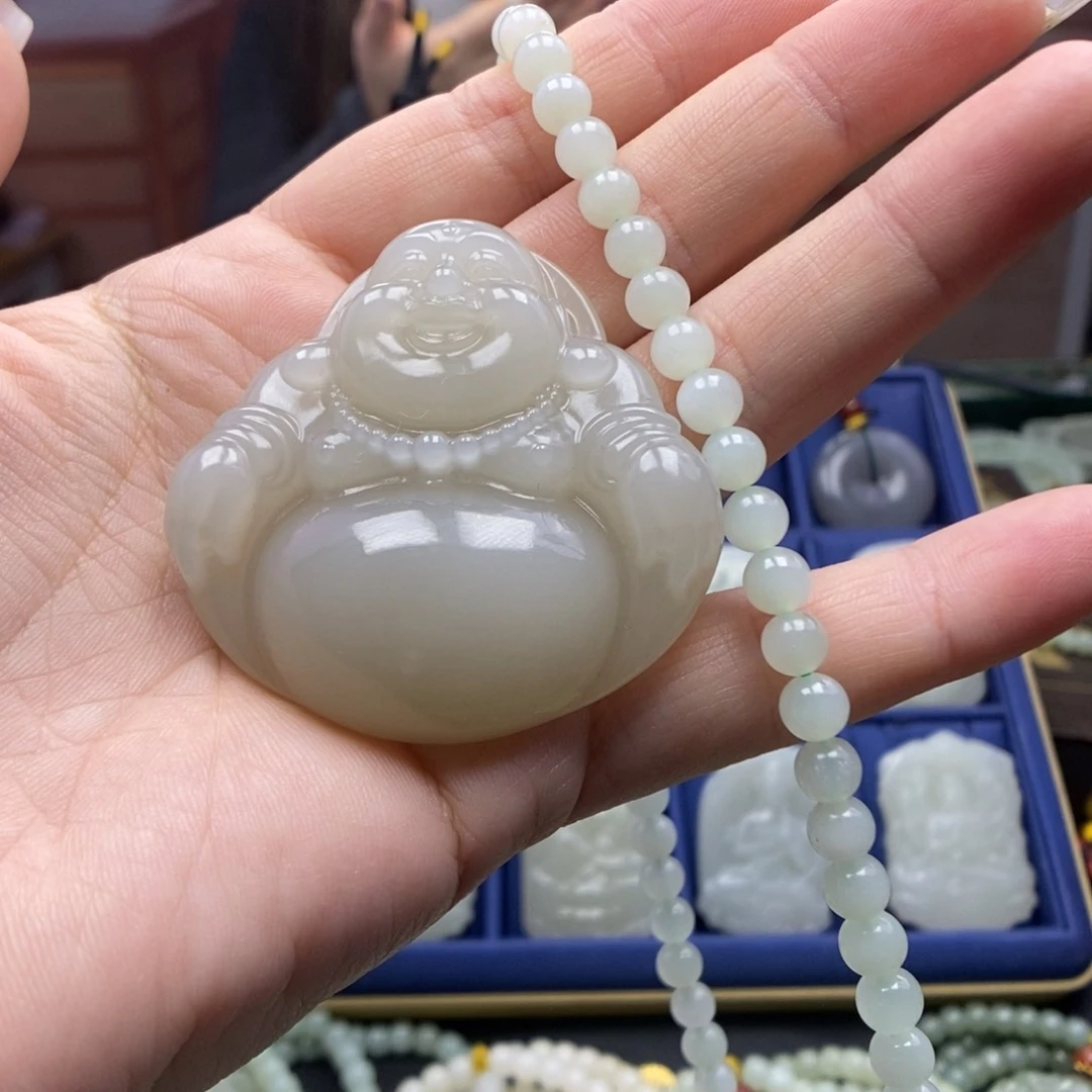 和田玉颈饰未镶嵌回**我