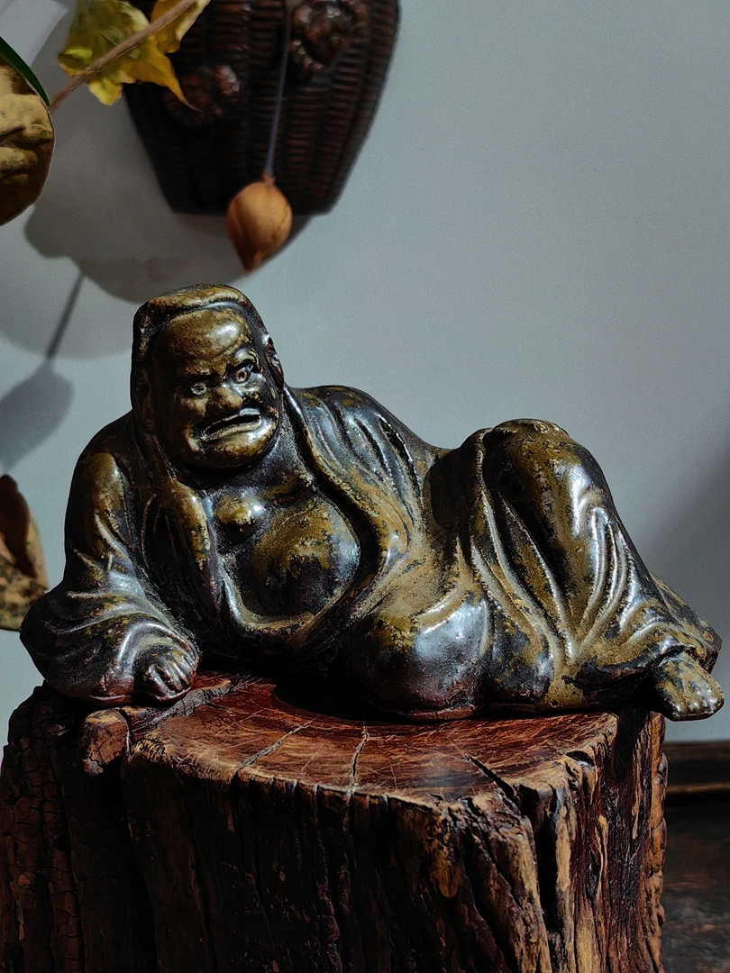 柴烧茶具粗陶备前烧香炉老作品