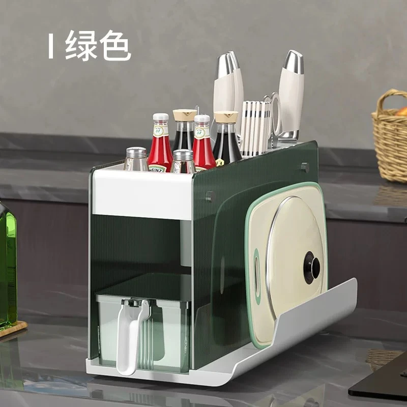 厨房调料置物架多功能调味瓶罐组合套装台面厨具刀架筷子