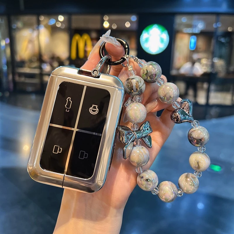 适用25款奇瑞iCAR V23钥匙套包 v23智能蓝牙实体钥匙遥控保护金属