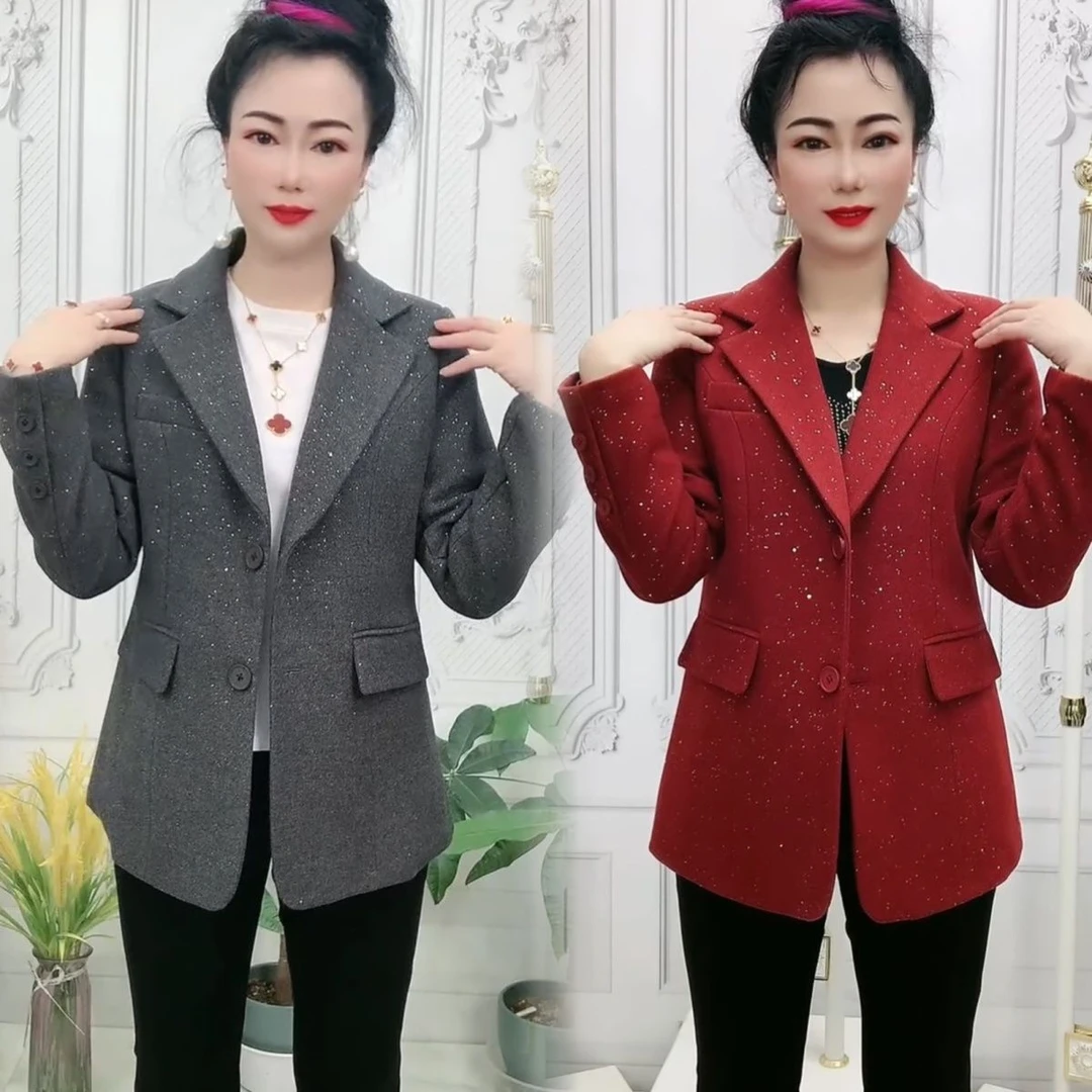 高档2025西装新款外套时尚上衣洋气休闲气质显瘦修身百搭春秋西服