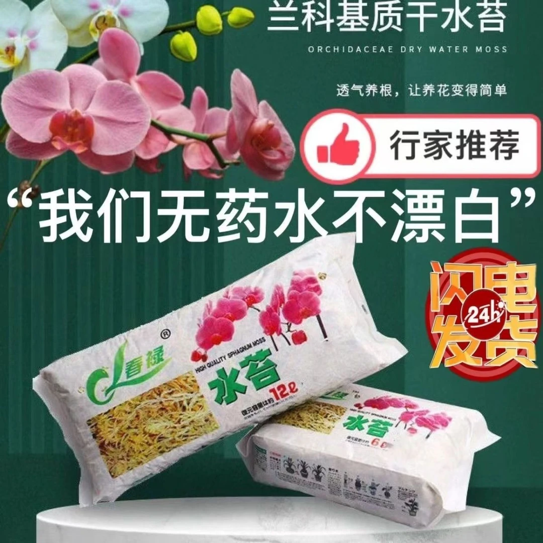 水苔,新疆包邮,兰花专用土苔藓造景优质水台国产水苔养花海苔进口