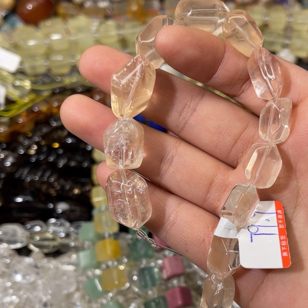 珠宝半成品银S925镶嵌紫晶西柚粉随行
