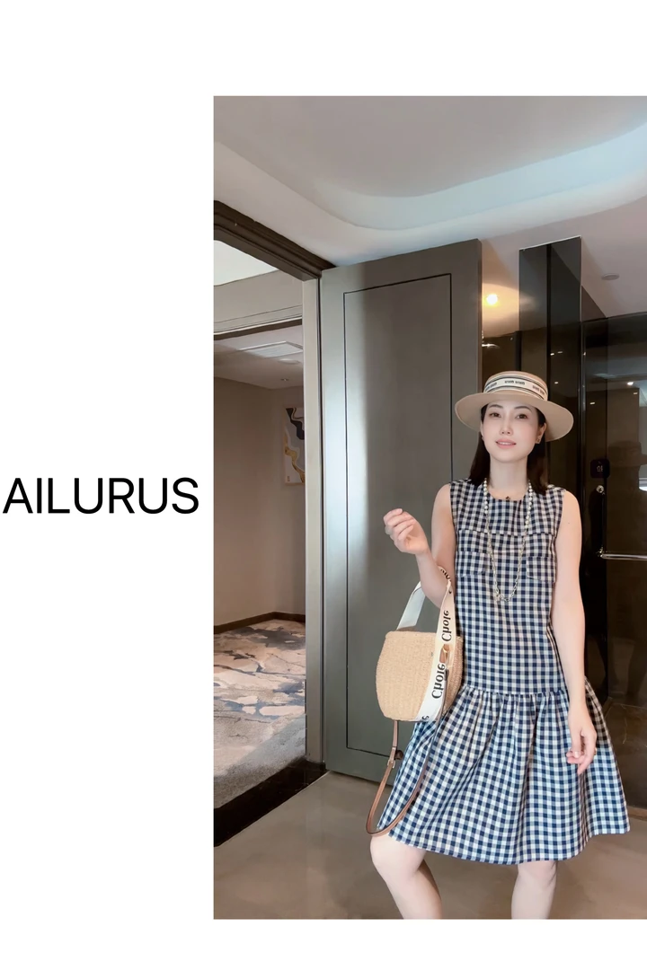 AILURUS【南法度假】2025深圳欧货夏季南法风度假洋气裙子