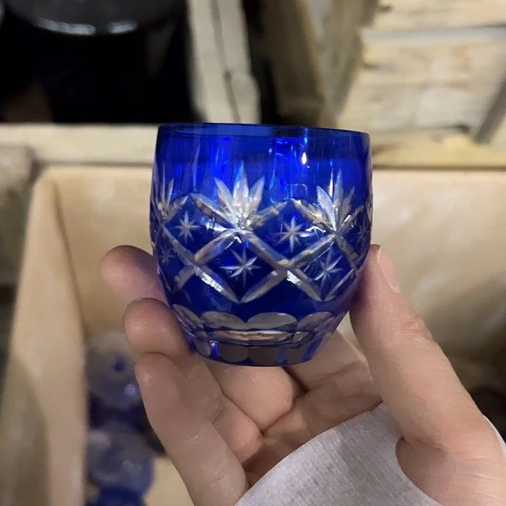 手柄款水晶玻璃微瑕一个