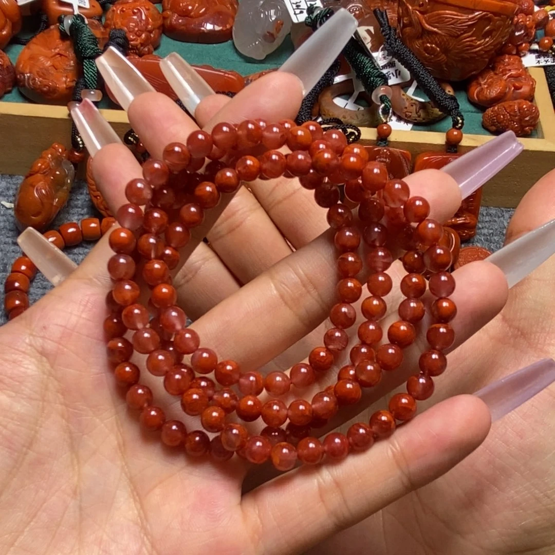 手串未镶嵌南红玛瑙5+mm
