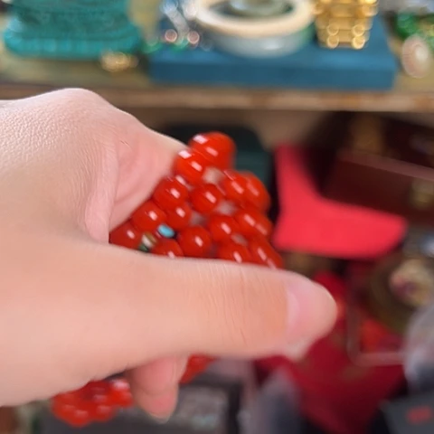 南红玛瑙合金手链以图片为主啊