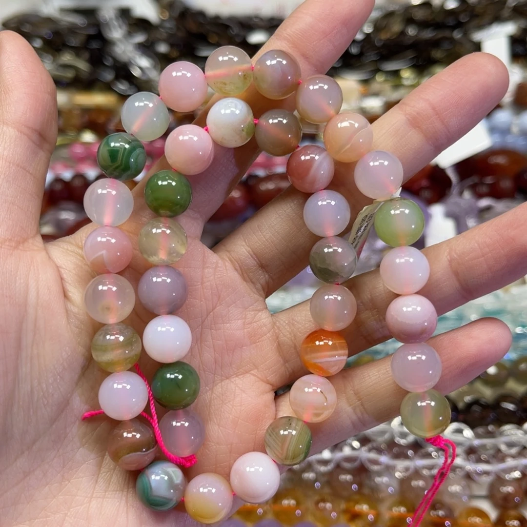 玛瑙/玉髓散珠天然盐源玛瑙卡10➕长条38厘米