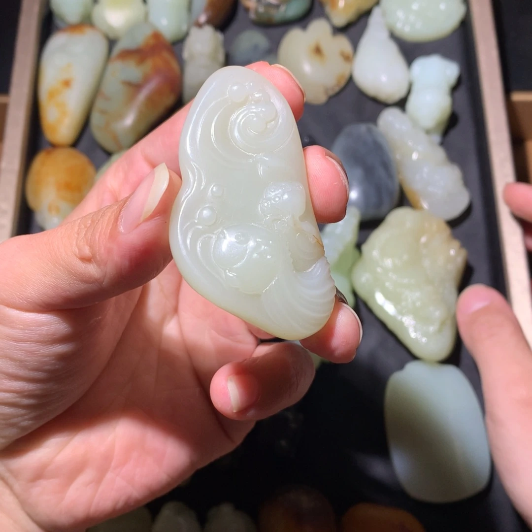 @***空和田玉（糖玉）未镶嵌挂件