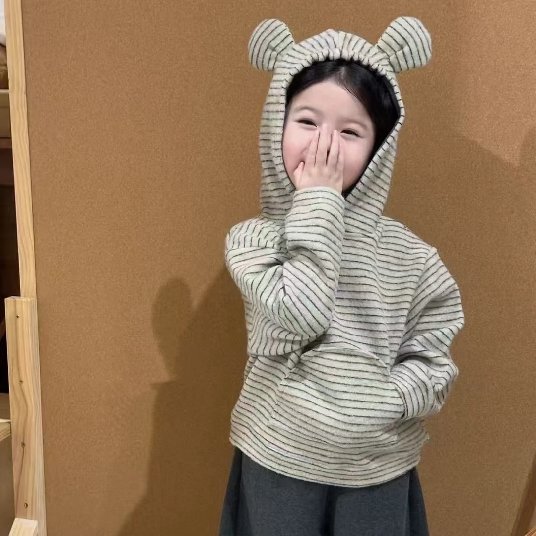 女童秋冬天卫衣套装加绒连帽卫衣搭配裤子休闲套装