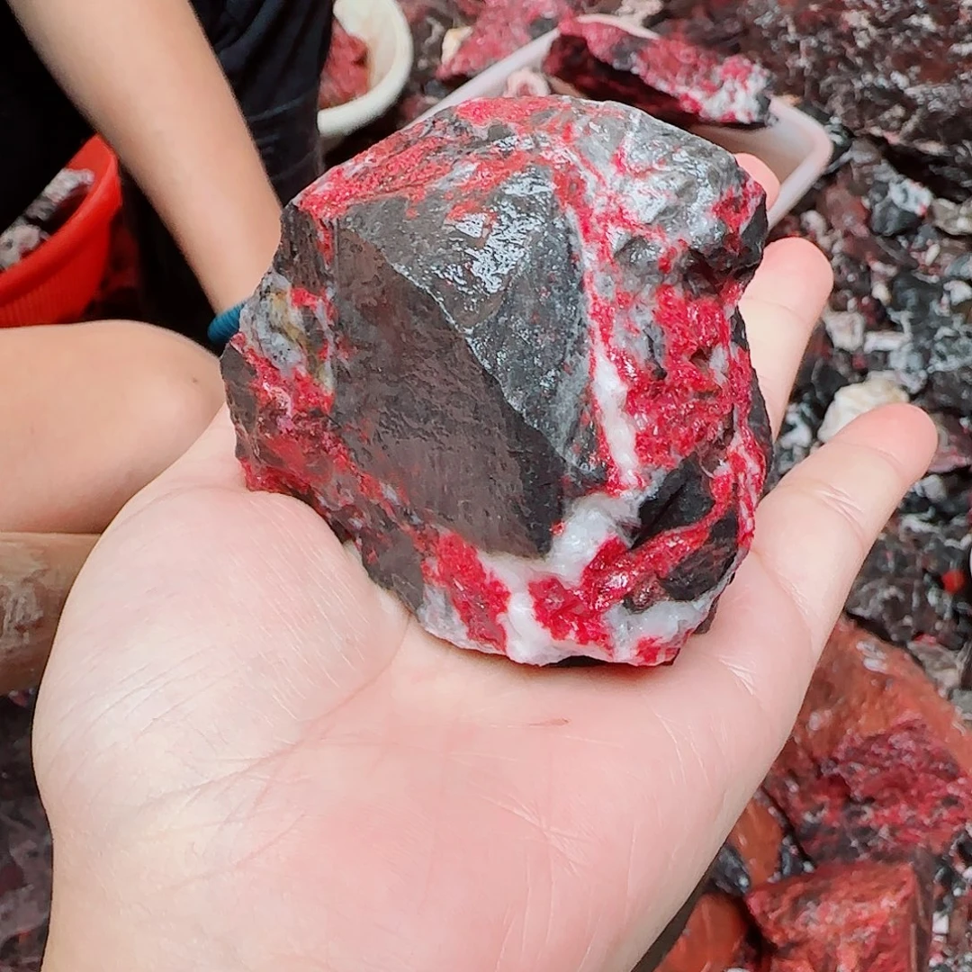 天然辰砂朱砂毛石头16