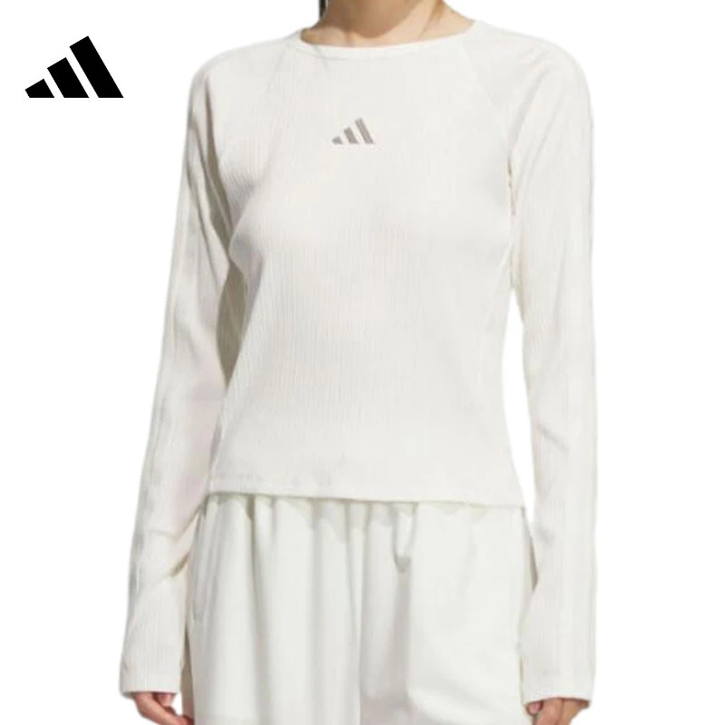 Adidas阿迪达斯女子运动休闲长袖T恤KB7754