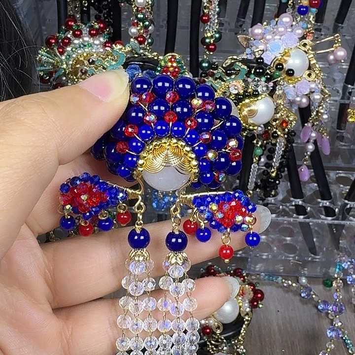 浅****古风刀马旦发簪发饰