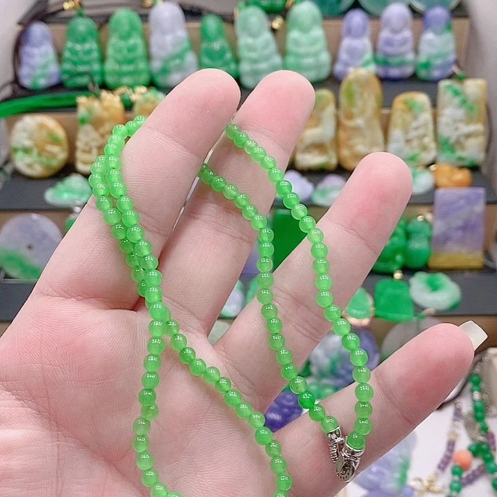 翡翠银S925镶嵌吊坠(赠链)