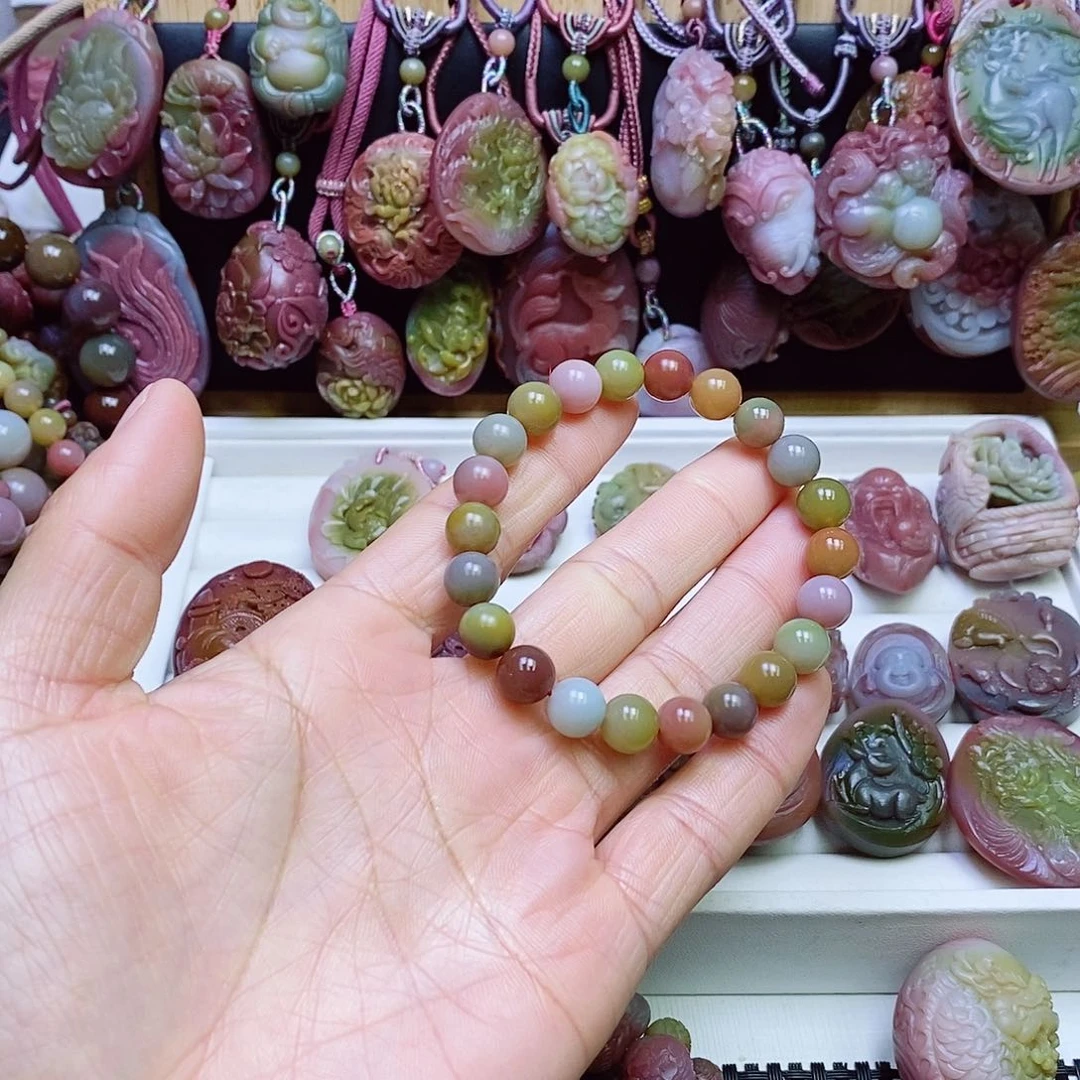 玛瑙/玉髓盐源玛瑙手链未镶嵌