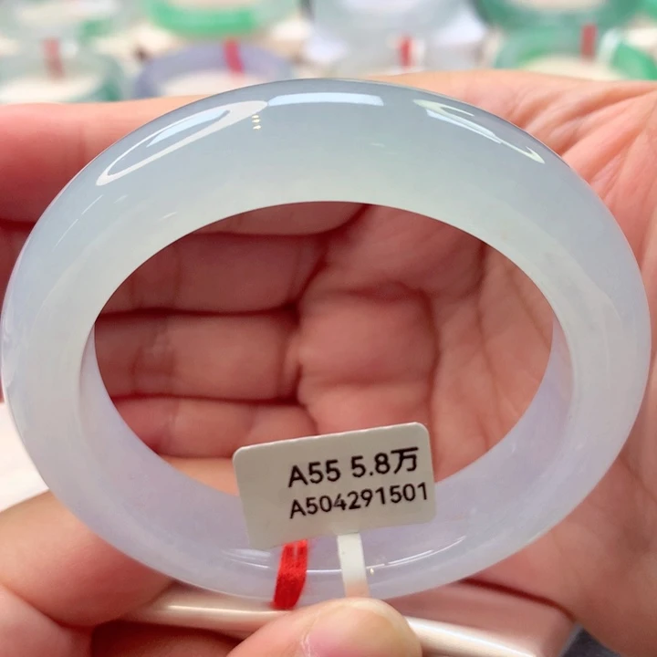 未镶嵌手镯翡翠冰胶完美推荐9号11