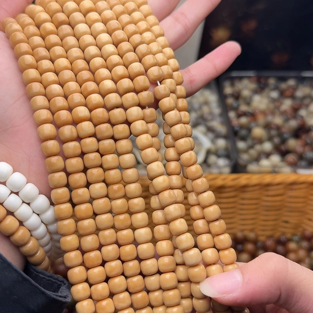 吊坠菩提根/象牙果120颗龙脊菩提8×7风化桶