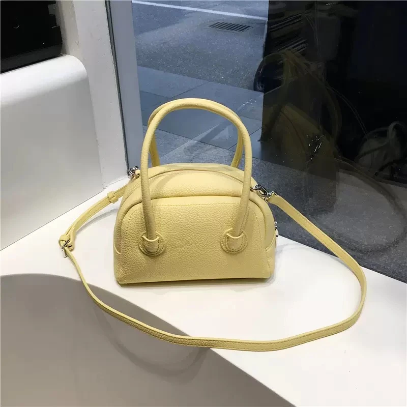 专属福利~~手提保龄球包休闲百搭斜跨包轻奢时尚潮流（黄色）