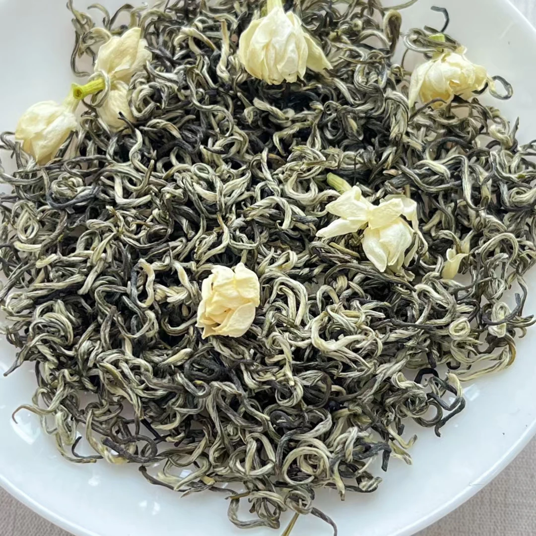 2024新茶广西横县窨制茉莉花浓香高香芽头高端茉莉飘雪传统工艺