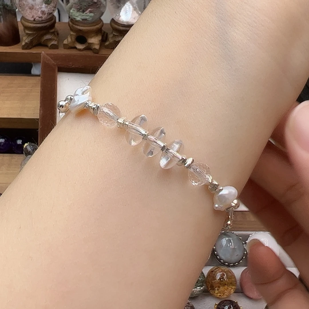 水晶珠宝半成品银S925镶嵌落*海