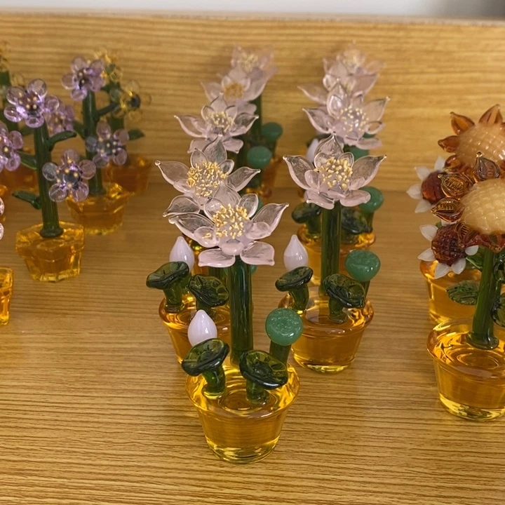 琉璃手工艺品琉璃荷花