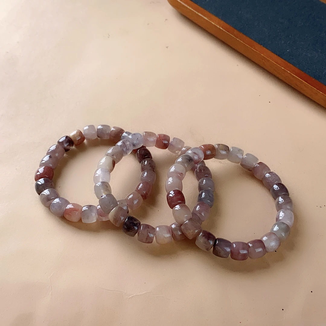 1888/ZY888-629 石英质玉紫罗兰直切手串精美时尚/多样性发/一件