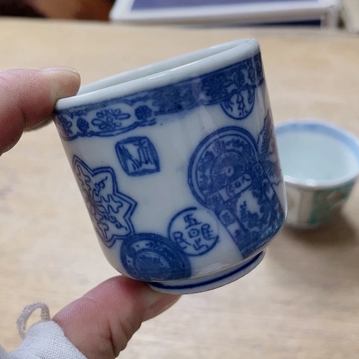 中古回流老物件,老茶杯123