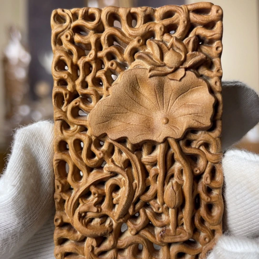 檀香木吊坠老山檀香老料顺纹路路通