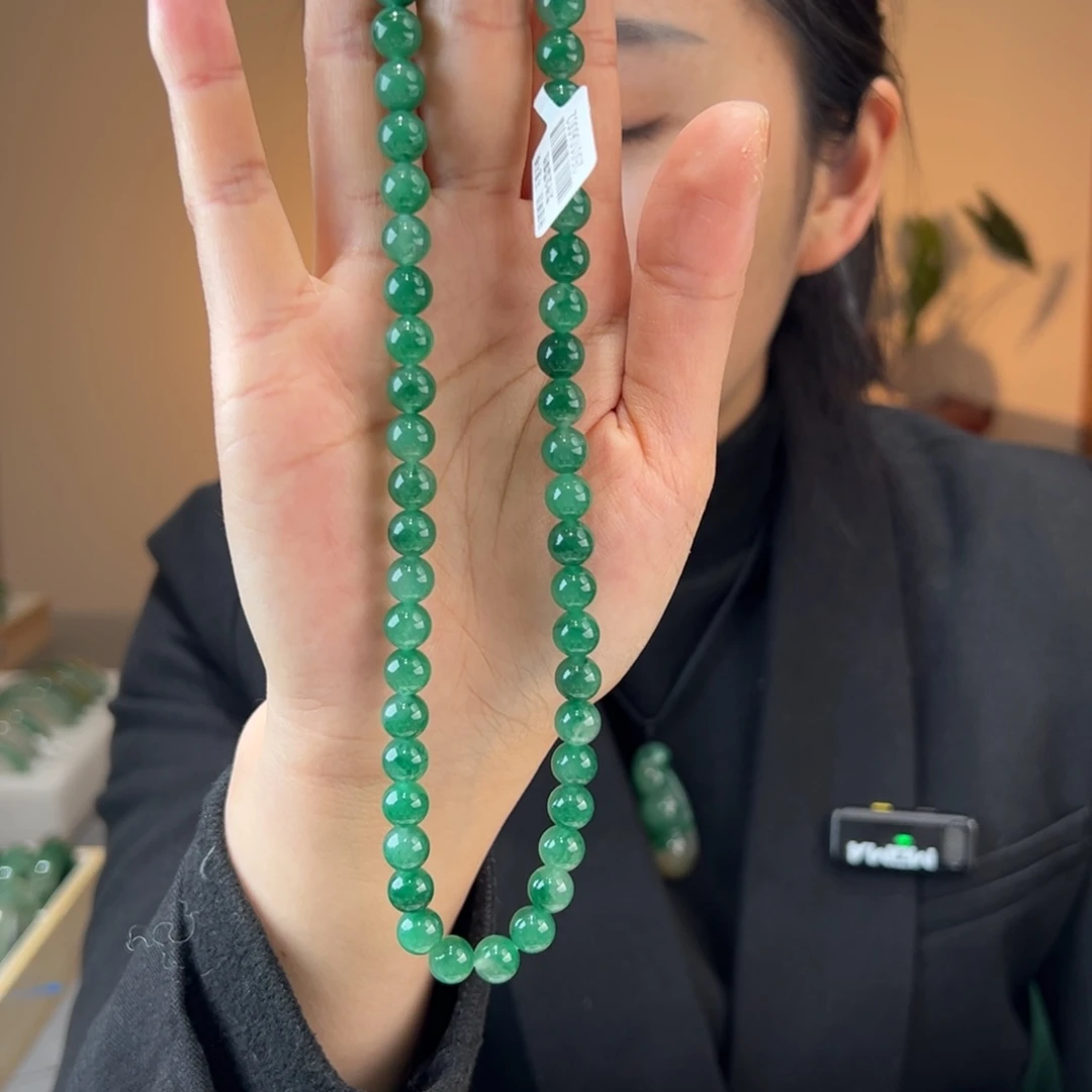 石英质玉项链未镶嵌8m m