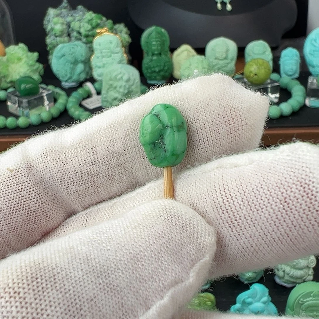 绿松石未镶嵌绿松石主播我万丽