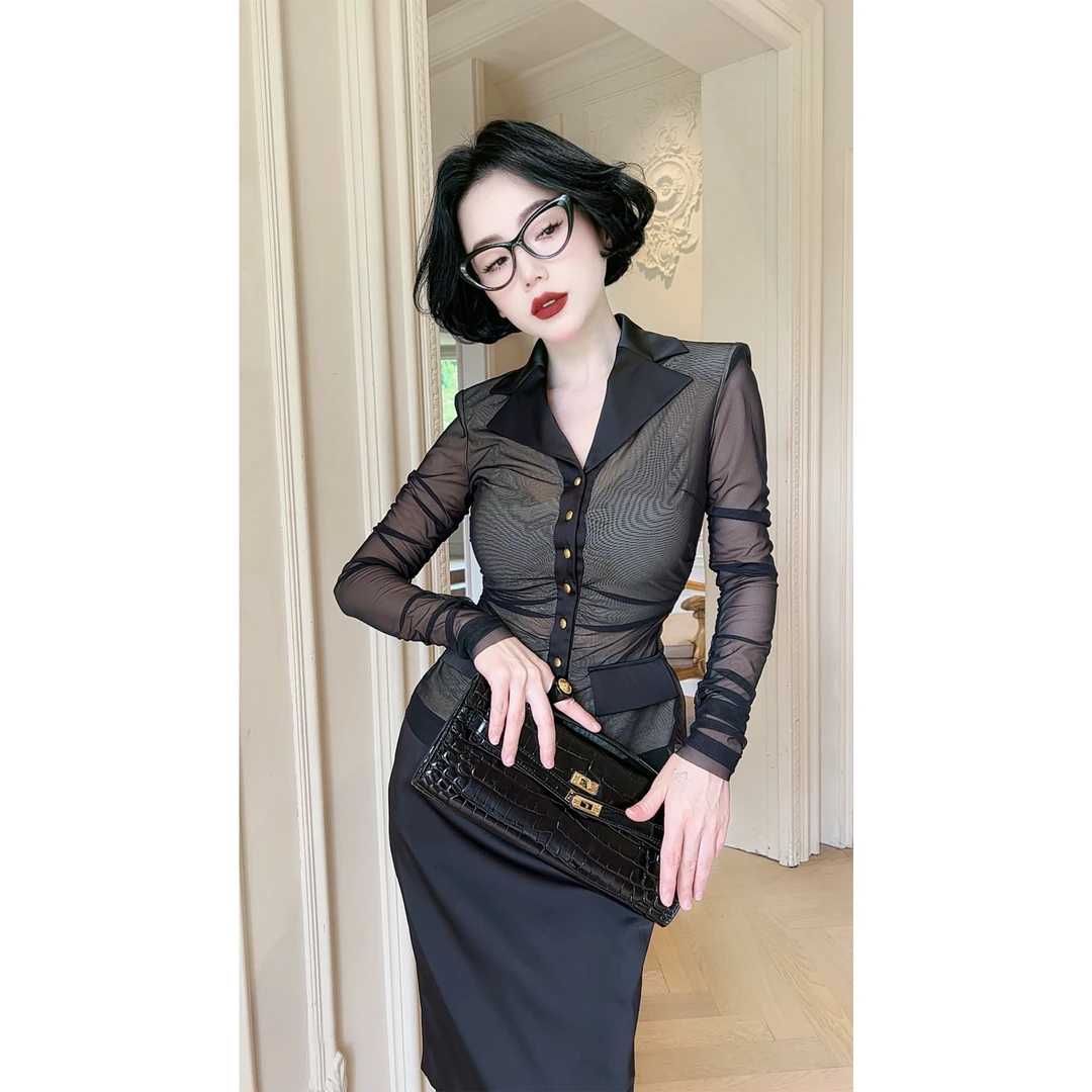 LYXJ【Office Siren】夏季透气职场 海妖风 套装11053