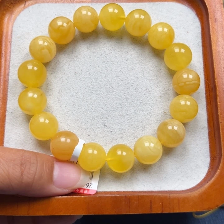 琥珀未镶嵌珠宝奇石M223号12+鸡油黄妖花