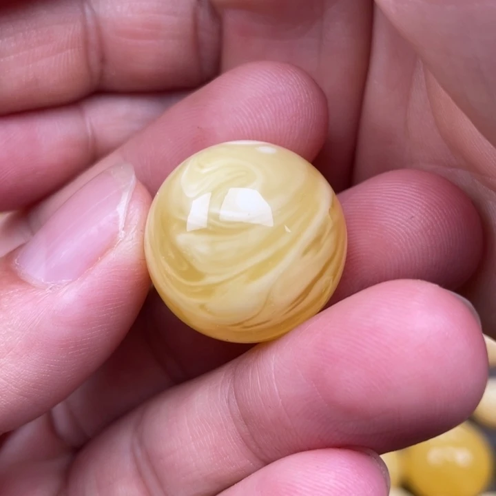 裸石蜜蜡未镶嵌蜜蜡23圆珠